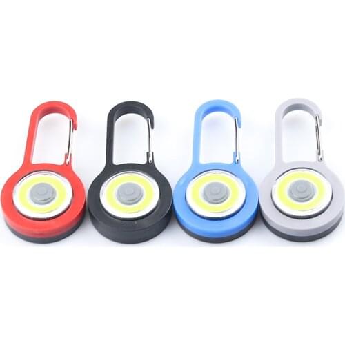 1pcs New 3 Modes LED Flashlight Carabiner Light Torch Portable Lanterna Keychain Hanging Backpack Lamp for Night Walking Camping