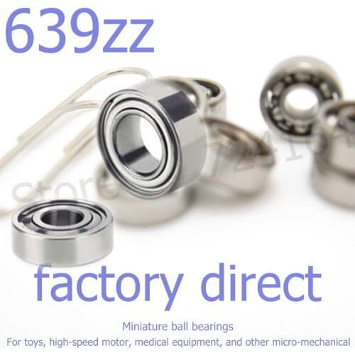 10PCS High Quality Model bearing 639bearing 639zz 9*30*10 mm metric miniature shielded deep groove ball bearing