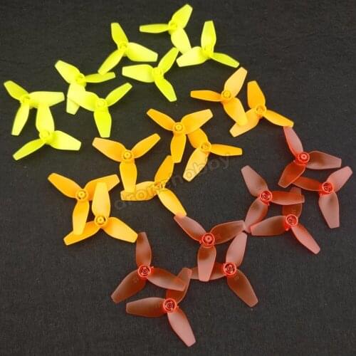 12pairs 24pcs 40mm Three Leaf Propeller 3 Leaf Blade 1.0mm Axis Aperture Fitting 720 Hollow Cup 0703 Brushless Motor