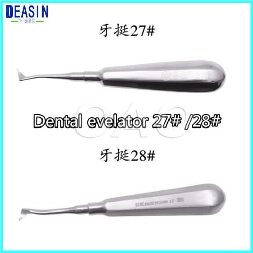 2pcs x 27# 28# dental elevators for teeth whitening curved ROOT ELEVATOR
