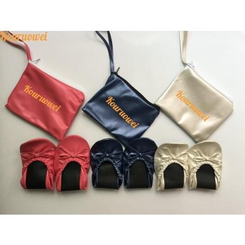 2016 Wholesale colorful foldable ballerina flats roll up ballet flats for wedding gift