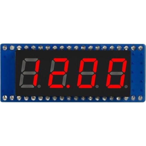 4-Digit 8-Segment Display Module for Raspberry Pi Pico,Embedded 74HC595 Driver,SPI-Compatible