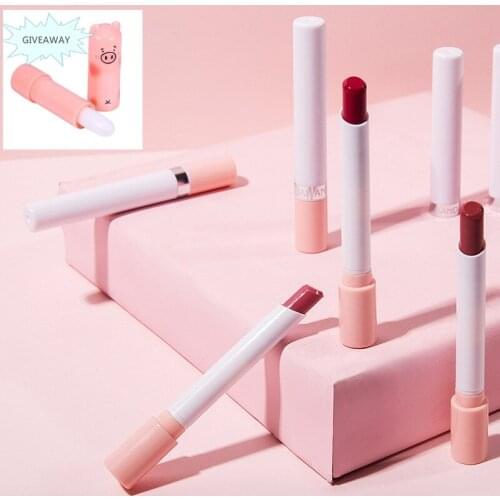 4 Pieces/set Of Small Cigarette Lipsticks Send Lipsalve Ladies Matte Mini Lip Gloss Waterproof Long-lasting Lip Makeup TSLM1