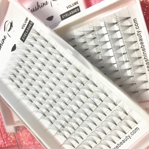 6D Root Volume Fans Lashes Extension Rootless Lashes Style Individual Eyelash Extension Volume Lash Natural bases Free Shipping