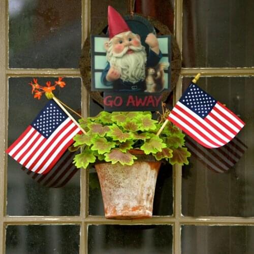 Acrylic Garden Dwarf Pendant Ornament Creative Resin Fist Middle Finger Dwarf Decoration Outdoor Courtyard Garden Sculptures