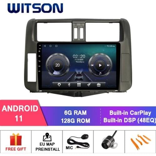 WITSON Android 10.0 CAR DVD SYSTEM for TOYOYA PRADO 2011-2013 car dvd player link/DAB/OBD/TPMS/DVR/Wifi/3G/4G support