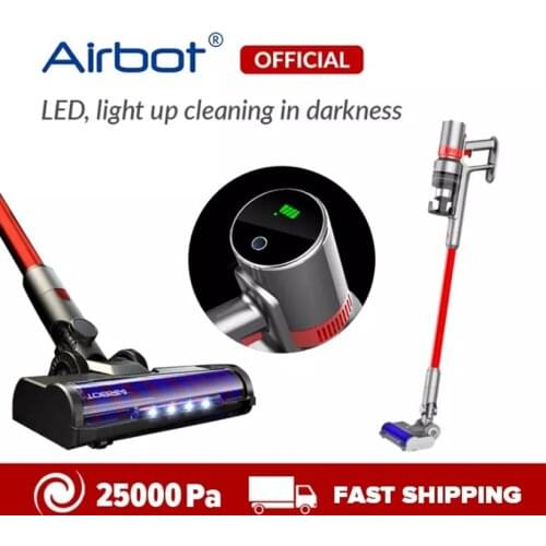 Airbot Supersonics PRO 25000Pa Cordless Vacuum LED Display Visual Feedbacks Cleaning Floor Light Streamline Vacuum Cleaner