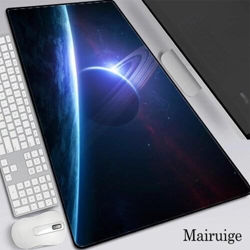 Planet Mouse Pad Computer Large Gamer Mousepad Desktop Keyboard Mat Desk Mat XXL Locking Edge Gaming Accessories Antislip Mat