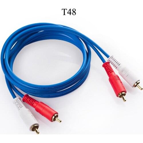 2 RCA Male To 2RCA Male Cable Male to Male Audio Video AV Cable Cord Wire 0.5M 1.5M 3M 5M