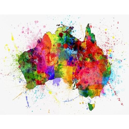 GATYZTORY Frame DIY Painting By Number Colorful Landscape Painting Acrylic Paint On Canvas For Home Decor 40x50cm