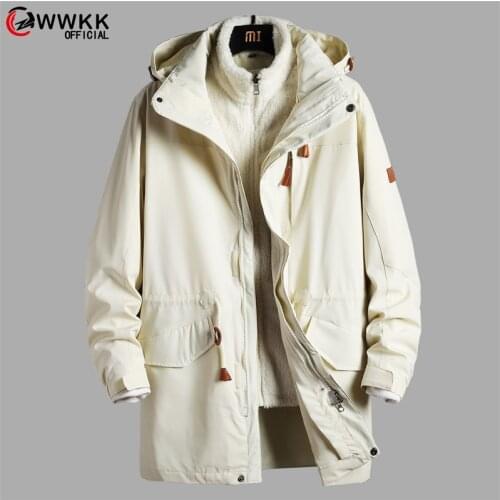 Men Woman Winter Autumn New 3 in 1 Jackets Ski Camp Climb Trekking Fish Hike Cycle Waterproof Outdoor Coat Oversize Male Female