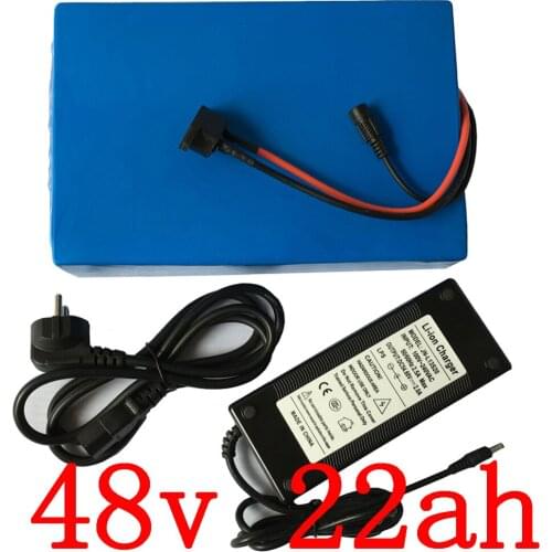48V 1000W 1500W 2000W E-Bike Battery 48V 22AH Electric Bike Battery 48V 20AH 22AH 25AH Lithium Battery with 50A BMS+5A Charger