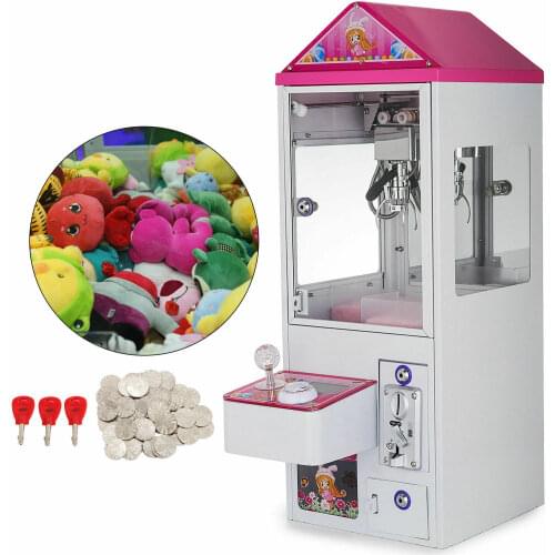 Mini Claw Crane Machine Candy Toy Grabber Catcher Carnival Charge Play Mall 110V
