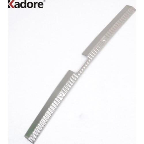 Rear Trunk Bumper Cover Trim For Skoda Octavia III A7 2014 2015 Stainless Steel Car Tailgate Dool Sill Protector Accessories