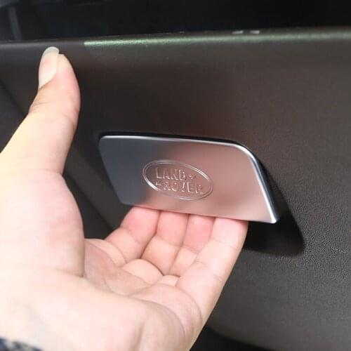 For Land Rover Discovery 5 Pairs Of Driving Glove Box Switch Stickers Sequins Silver 1 Piece SetCar Accessories Interior