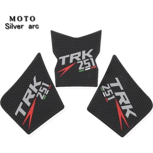 New motorcycle tank Traction Pad side gas kneepad protector anti-slip sticker for Benelli TRK251 TRK 251 BLACK