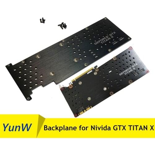 Original for Metal graphics card Protection Backplane for Nivdia GEFORCE GTX Titan GTX TITAN X Public Version Insulation Plane