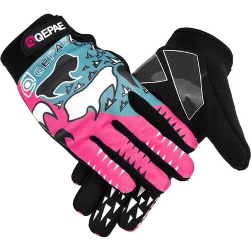 Perfeclan Microfiber Cycling Full Finger Padded Gloves for Women Men Outdoor MTB Mountain Rode Bicle Bike Hiking Camping