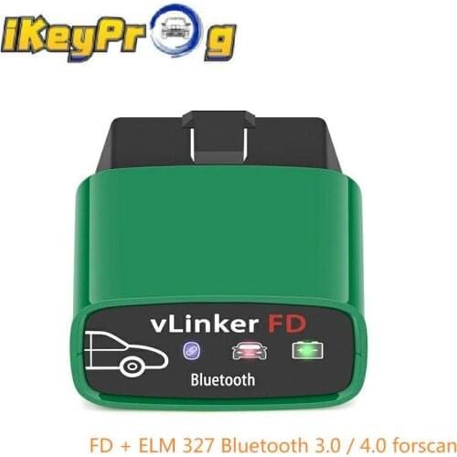 Latest vgate vlinker FD + ELM 327 Bluetooth 3.0 / 4.0 forscan WiFi auto diagnostic OBD 2 scanner automatic tool ELM 327 v 1 5