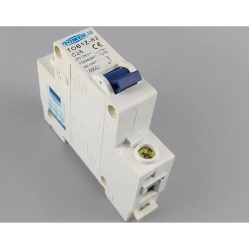 1P 25A 25ampere TOB1Z DC 125V Circuit breaker MCB direct current C curve