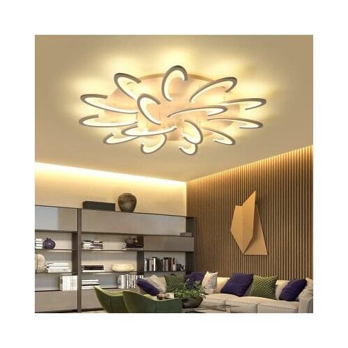 Modern Led Chandeliers for Living Room Studyroom Bedroom Lights Lampara Techo Led White/Black Ceiling Chandelier Light Fixtures