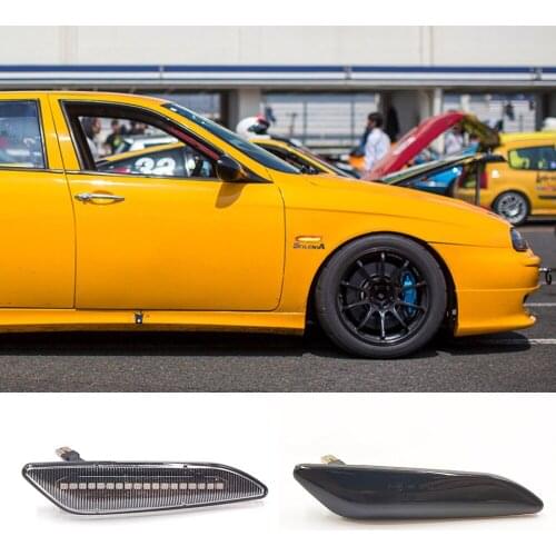 2Pcs LED Dynamic Side Marker Light Arrow Turn Signal Blinker Lamps For Alfa Romeo 156 147 For Fiat Tipo Lancia Delta 3 Ypsilon