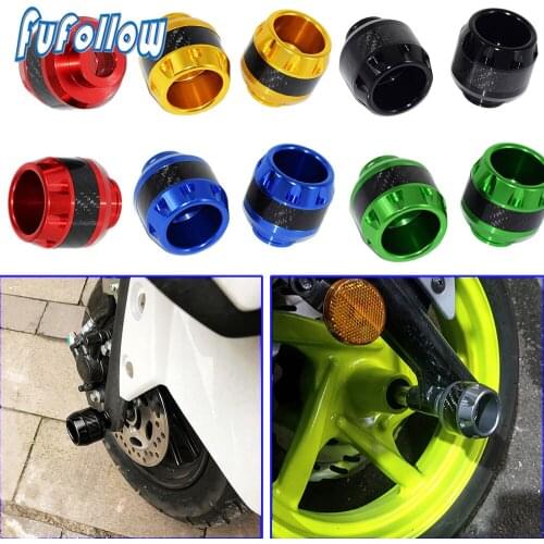 Rear Front Axle Fork Crash Sliders Wheel Slider Falling Protection For KYMCO Xciting 250 300 400 Downtown 200i 300i Nikita 200