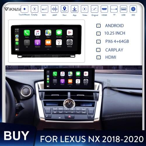 10.25 inch Android Car DVD Player Multimedia for Lexus NX 2018 2019 2020 GPS Navigator Autoradio Stereo Car Radio Carplay