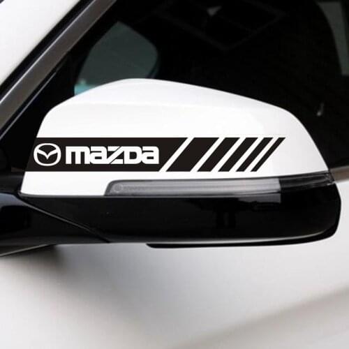 2PCS Car Rearview Mirror Decoration Sticker Body Decal For Mazda Axela 2 3 5 6 CX-5 CX-4 CX 7 CX-9 MX-5 ATENZA Accessories
