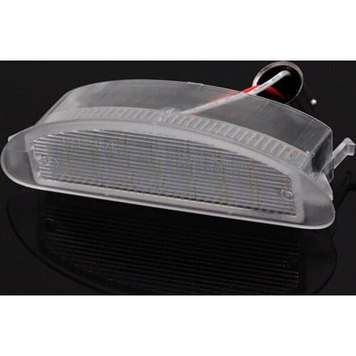 2Pcs/Set License Plate Light For Renault Clio II(1998-2005) Twingo (1993-2007) LED Light For Car License Number Plate Light Lamp