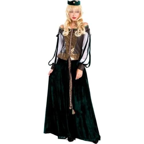2 PCS Corset + Long Dress Halloween Pirate Costume Adult Women Cosplay Party Costumes Hot Sexy Woman Pirate Fancy Dress With Hat