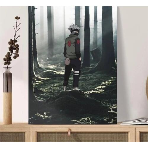 Anime Naruto Poster Kakashi Hatake Canvas Painting Mural Living Room Bedroom Home Wall Picture Decoration