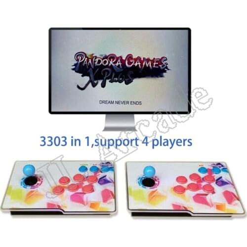 Arcade Console 3303 in 1 Classic Arcade Game with 10 3D Games for 4 Players HD Arcade Video Game Console Can Add Games