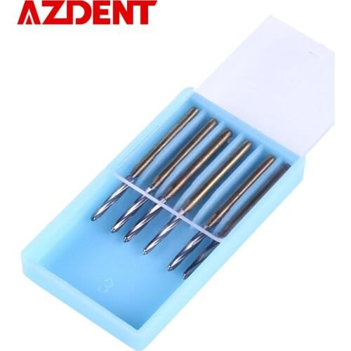 AZDENT 6Pcs Dental Endodontic Tungsten Carbide Burs FG Endo-Z 25mm Dental Tools