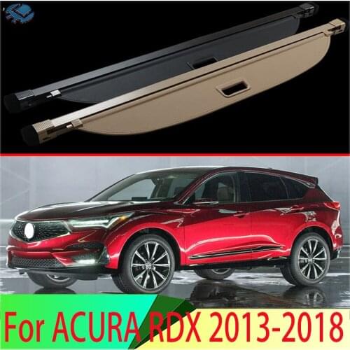 For ACURA RDX 2013-2018 Aluminum+Canvas Rear Cargo Cover privacy Trunk Screen Security Shield shade Accessories