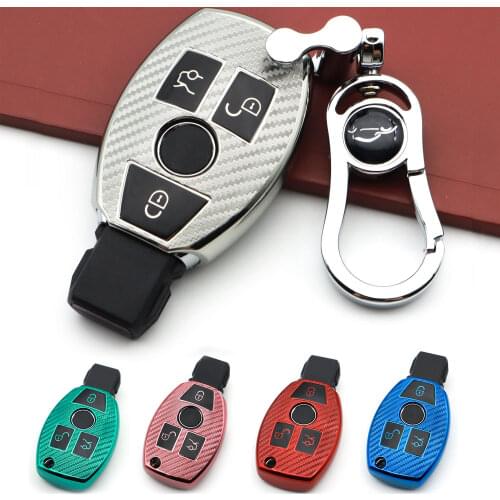 For Mercedes Benz W204 W212 W221 C117 CLA CLS GLA GLC GLE GLK SLK A B C S E M V Class Remote Car Key Case Cover TPU Bag