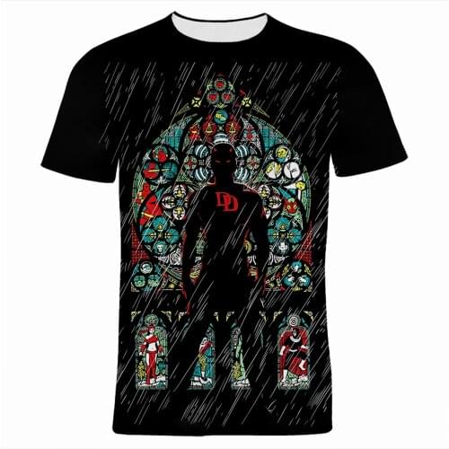Daredevil t shirt Children Short sleeve 3D Print Men Women Top Summer New Fashion Oversized T-shirt Casual Boys Girls Kids Tee