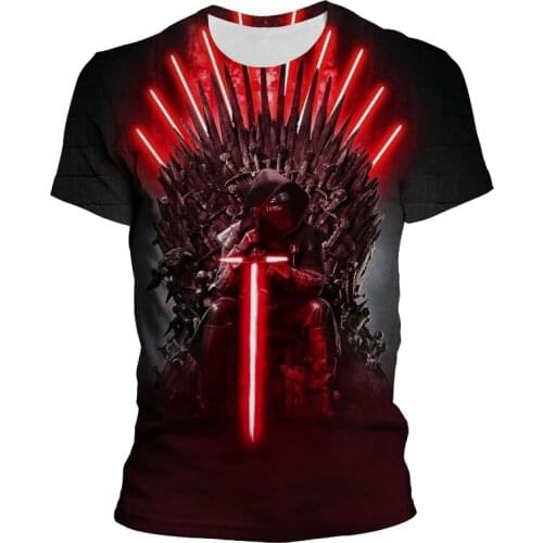 3D Print Man Shier Star Wars Revan Harajuku Clothing Summer Casual Children Tops Fashion Oversized T-shirt For Male