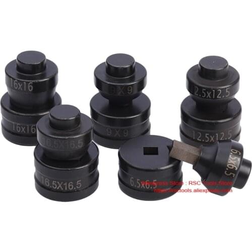 Square Hole Hydraulic Punching Mould for CH-70 CH-60 Hydraulic Puncher Use Square Hole with Different Sizes Manual Punching Dies