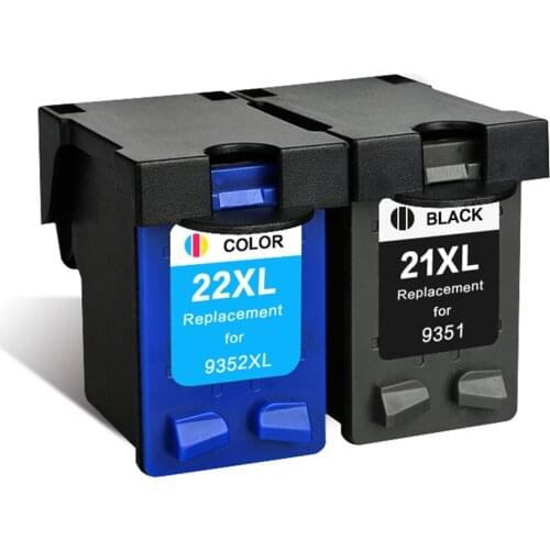 GIAUSA Refill 21 22 XL Ink Cartridge Replacement for HP 21 22 HP21 HP22 21XL 22XL Deskjet F2180 F2280 F4180 F380 380 Printer