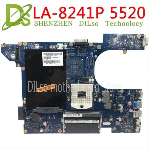 KEFU QCL00 LA-8241P motherboar For dell Inspiron 15R 5520 7520 Laptop Motherboard 5520 original Motherboard tested 100% work