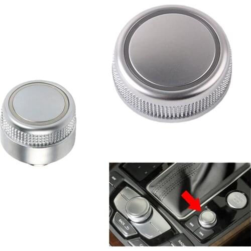 MMI Radio Volume Knob Rotary Button Switch & Menu Switch Setting Cover Cap For Audi A6 Allroad Quattro C7 A7 2012+ 4G0919070