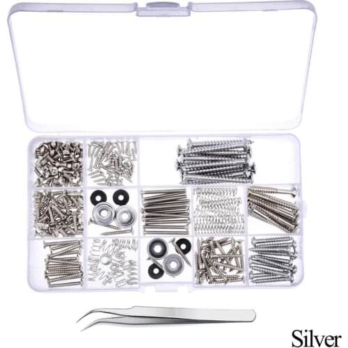 9 Pcs/Set Electric Guitar Screw Kit Guitar Repair Accessory Pickguard Screws+ Tuner Screws