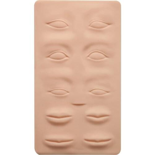 Tattoo Practice Skin Blank Double Sides Fake for Permanent Makeup Eye Lips Face Supplies