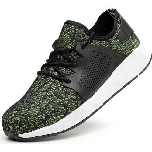 Light Outdoor Construction Work Shoes for Men Women Breathable Non-slip Safety Shoes Fashion Indestructible Boots Mens Sneakers