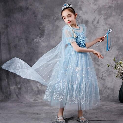 Summer Princess dress 2021 Girl Short Sleeve Dress Costumes Kid Party Dresses Baby Girl Clothes Kids Costume Kid Party Dresses