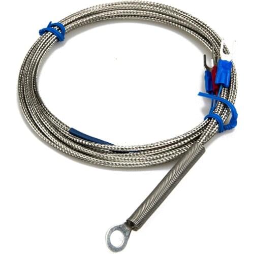 FTARR01 PT100 type 2m metal screening cable 6mm 5mm diameter hole ring head RTD temperature sensor