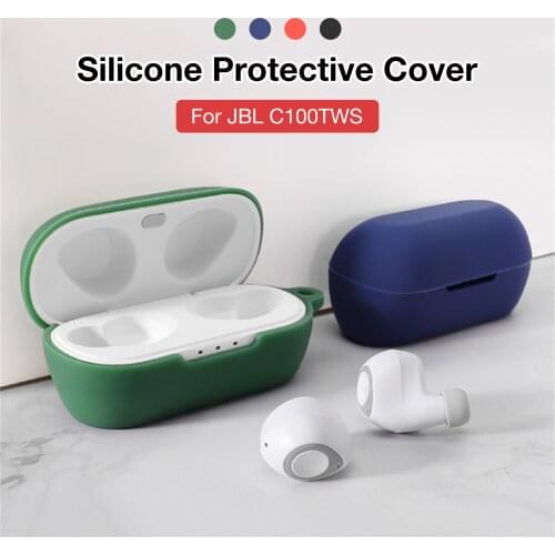 New Silicone Earphone Case Protective Cover For JBL C100TWS Headphones Covers Bluetooth Earphone Wireless Headsets Shells Frugal