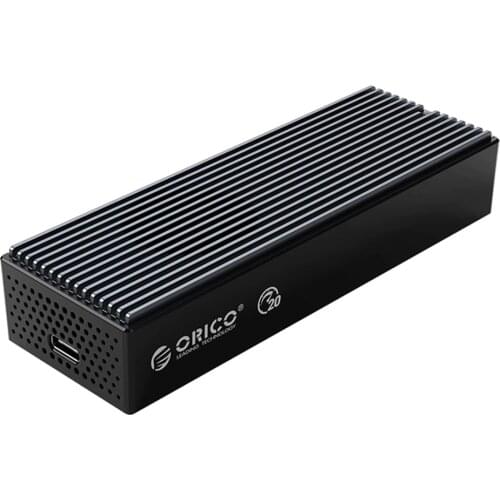 ORICO Black M2PVC3-G20 USB3.2 GEN2x2 M.2 SSD Enclosure Cooling Fan 20Gbps NVMe Type-C Hard Drive Adapter Mobile Case Box