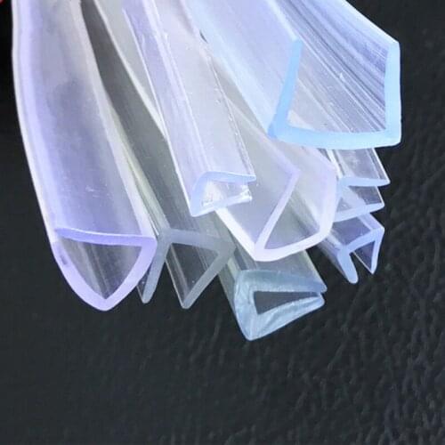PVC U Strip Edge Shield Encloser Bound 5mm - 35mm Thick Panel Board Sheet Glass Metal Wood Vehicle Seals Transparent
